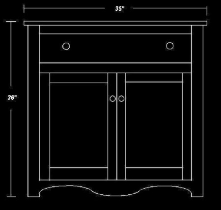 Redimensioning a Piece of Furniture - Redimentionner un meuble -