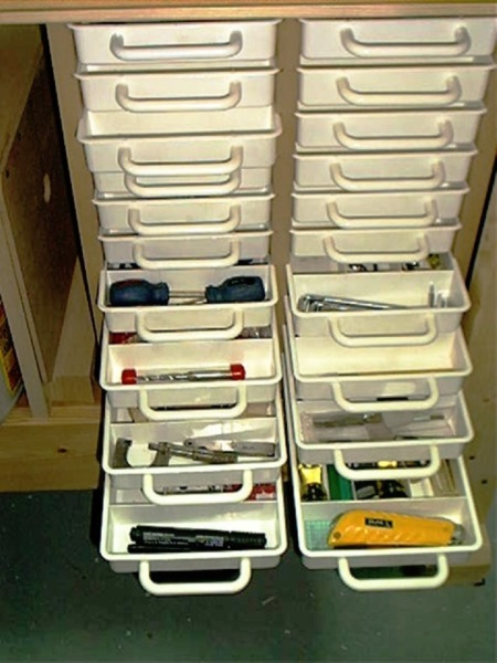 Workbench Storage Trays-Drawers