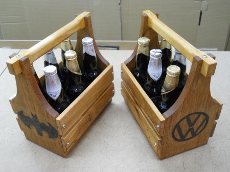 Pallet Wood Beer Totes / Porte-bouteilles de bière de bois de palettes